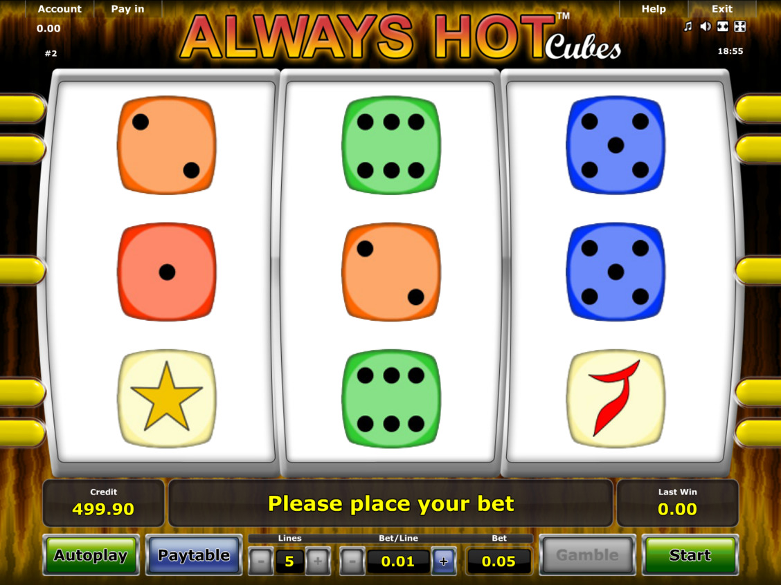 Always Hot Cubes darmowa maszyna hazardowa