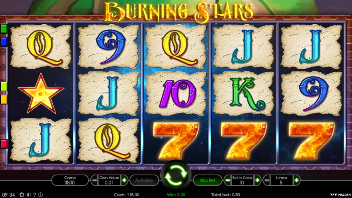 Automat do gry Burning Star za darmo