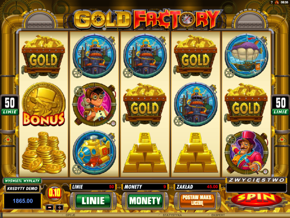 Automat hazardowy Gold Factory online