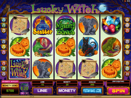 Automat hazardowy Lucky Witch za darmo online