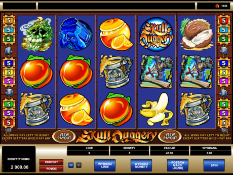 Automat hazardowy Skull Duggery za darmo online