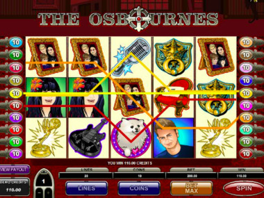 Automat hazardowy The Osbournes bez rejestracji