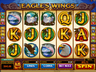 Automat kasynowy Eagle's Wings bez rejestracji