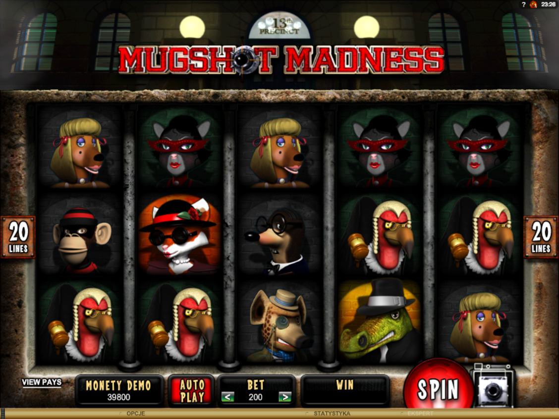 Automat kasynowy Mugshot Madness bez rejestracji
