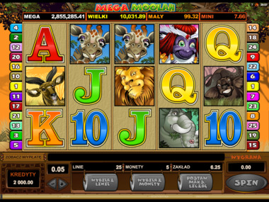 Automat kasynowy online - Mega Moolah