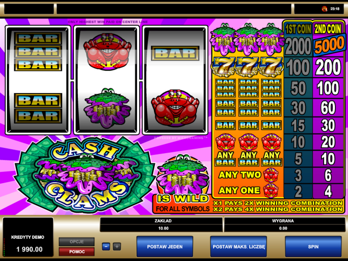 Cash Clams darmowa maszyna hazardowa