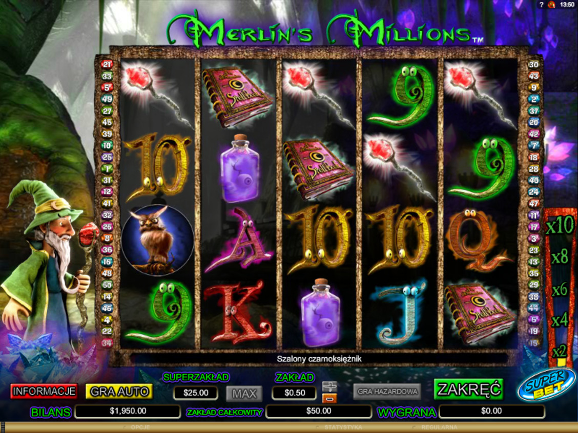Darmowa gra maszynowa Merlin's Millions