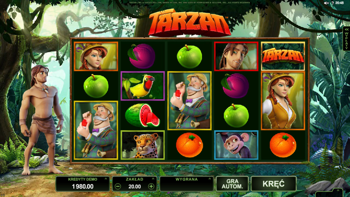 Darmowy automat hazardowy Tarzan