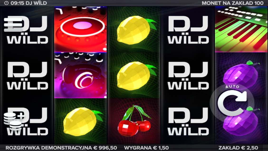 Darmowy automat kasynowy DJ Wïld