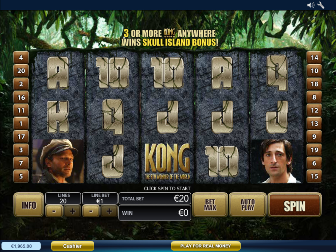 Darmowy automat kasynowy King Kong