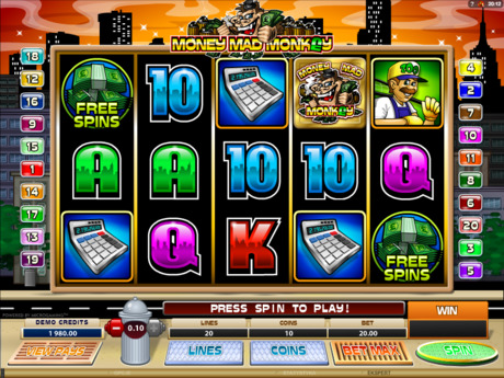 Darmowy automat kasynowy Money Mad Monkey