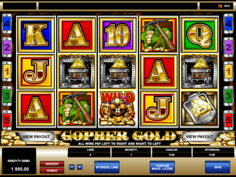 Gopher Gold maszyna wrzutowa online