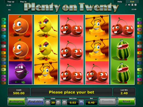 Gra hazardowa Plenty on Twenty online