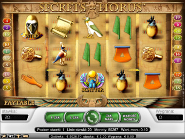 Gra hazardowa Secrets of Horus