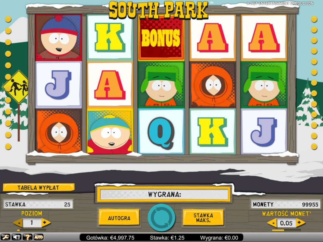 Gra hazardowa South Park