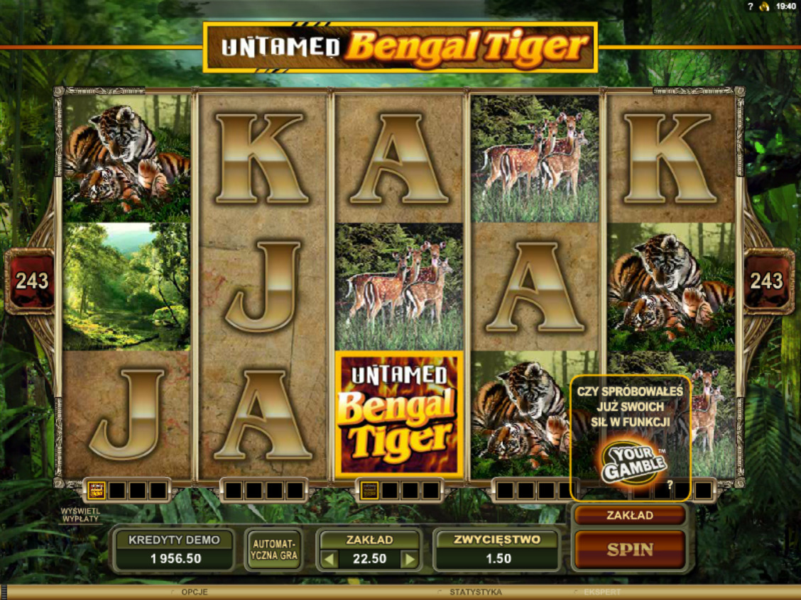 Gra maszynowa online Untamed Bengal Tiger