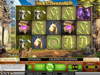 Gra slotowa Jack and the Beanstalk