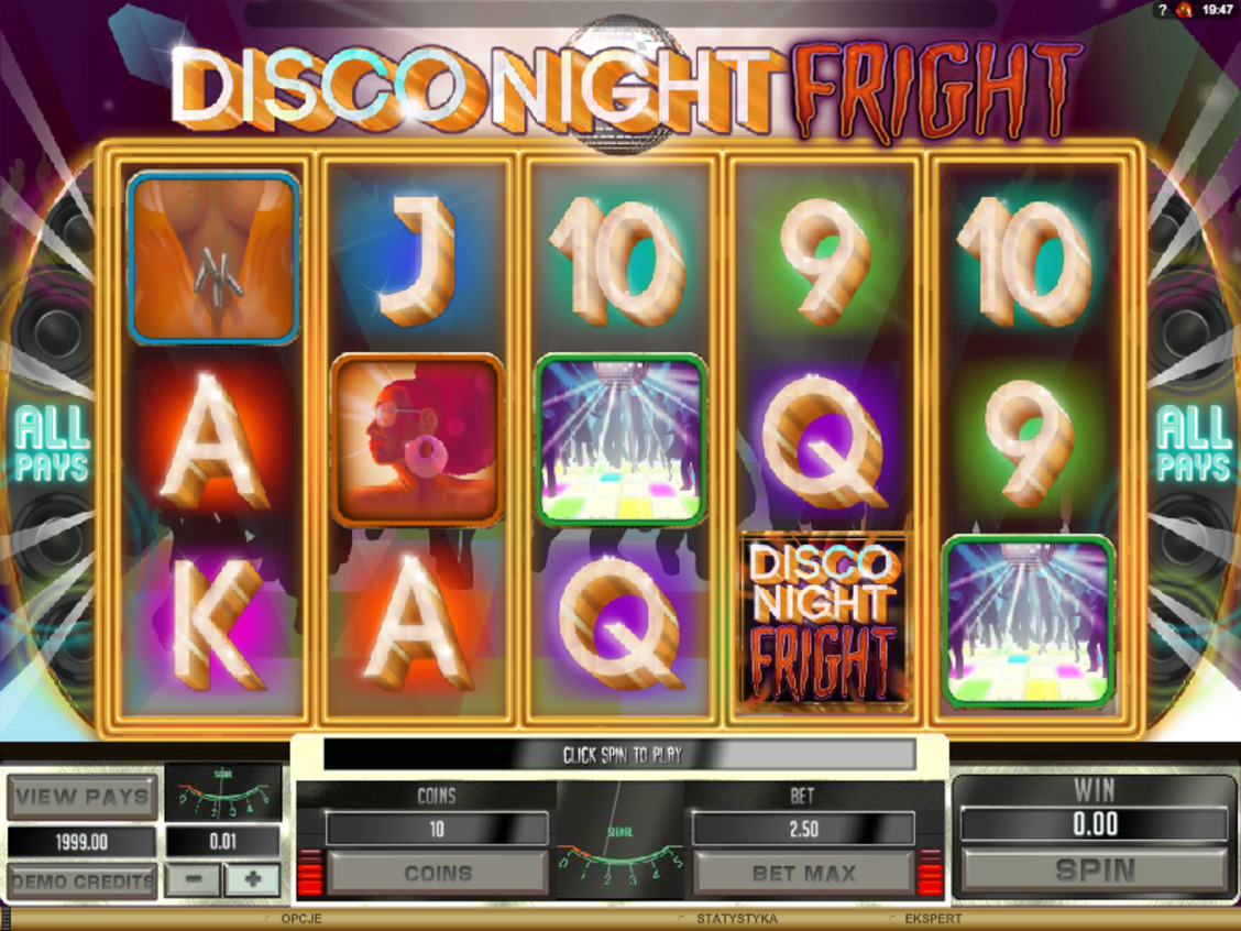 Gra wrzutowa Disco Night Fright za darmo