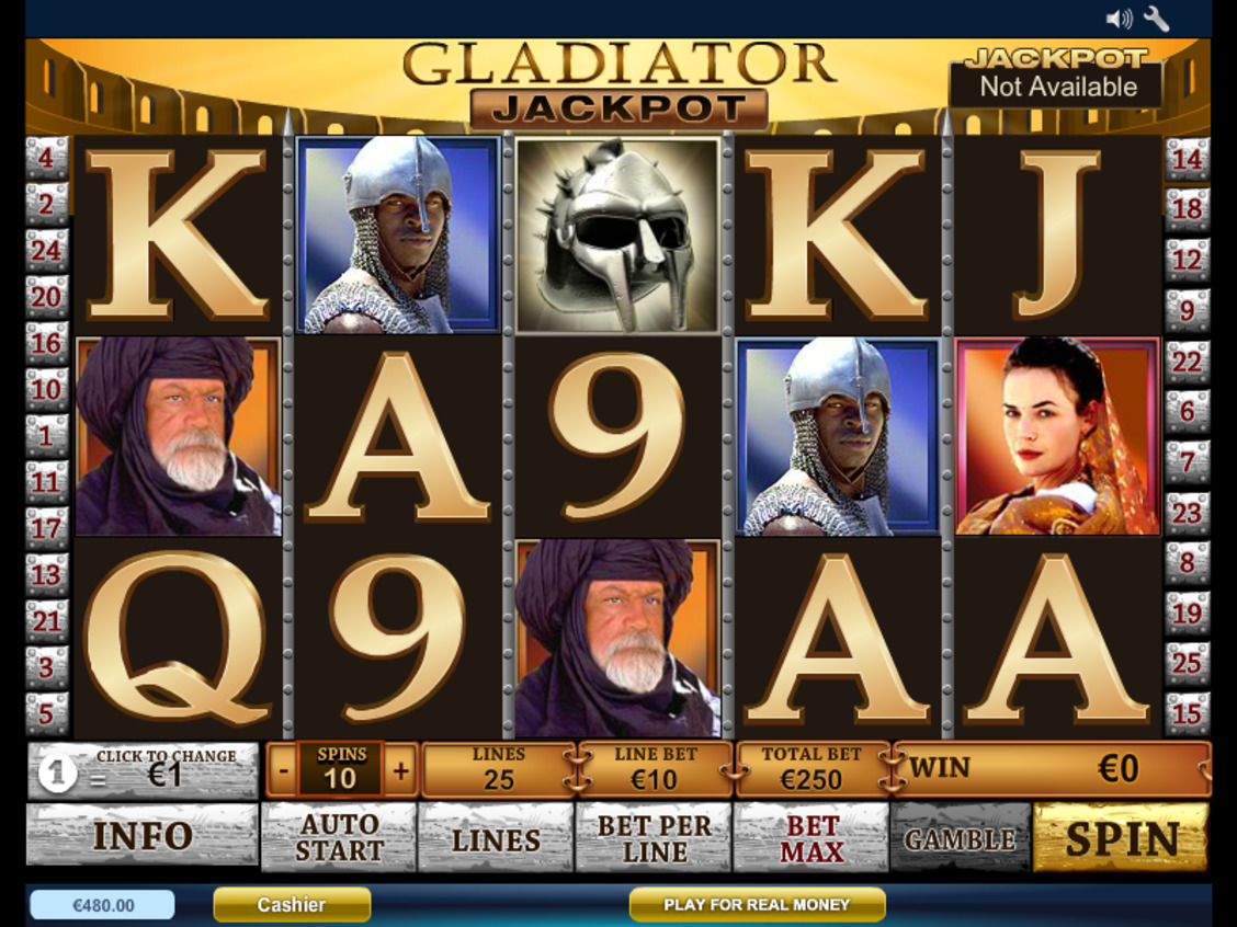 Graj bez rejestracji w Gladiator Jackpot