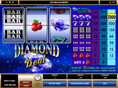 Graj za darmo na maszynie hazardowej Diamond Deal