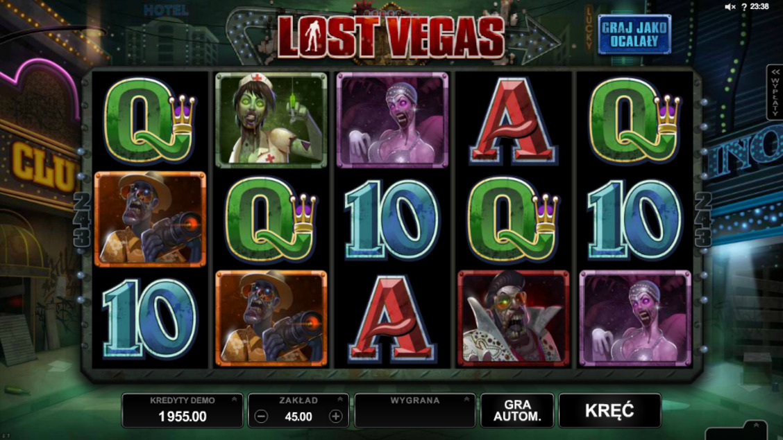 Lost Vegas jednoręki bandyta online