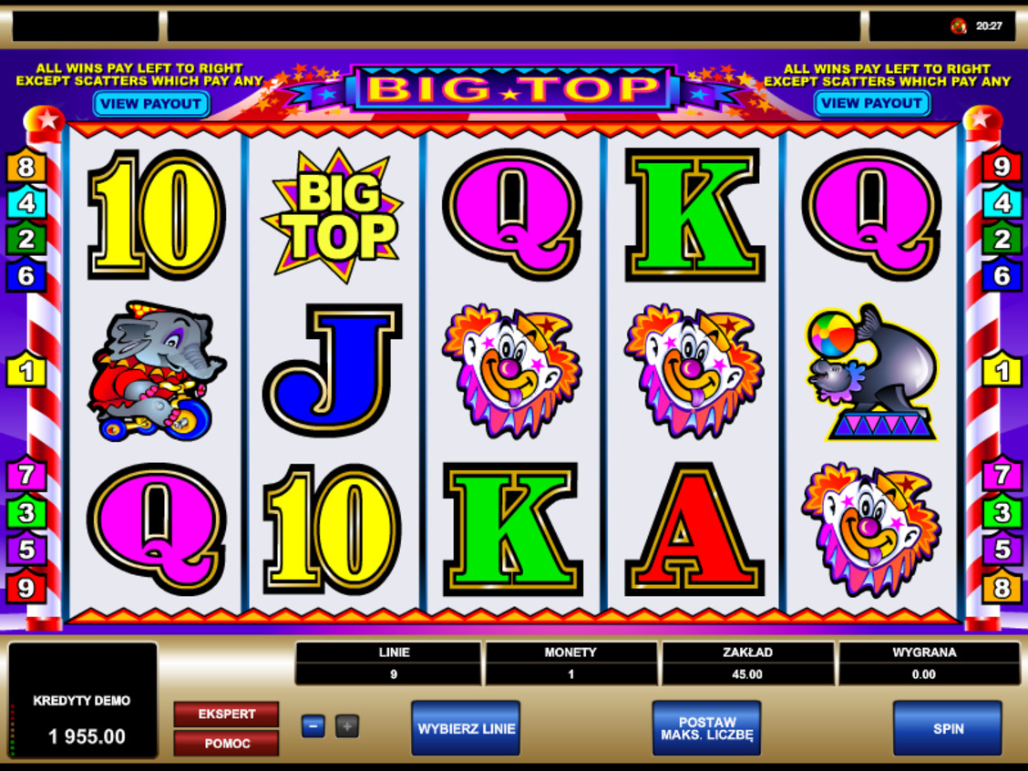 Maszyna hazardowa Big Top online