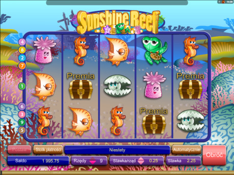 Sunshine Reef maszyna hazardowa za darmo