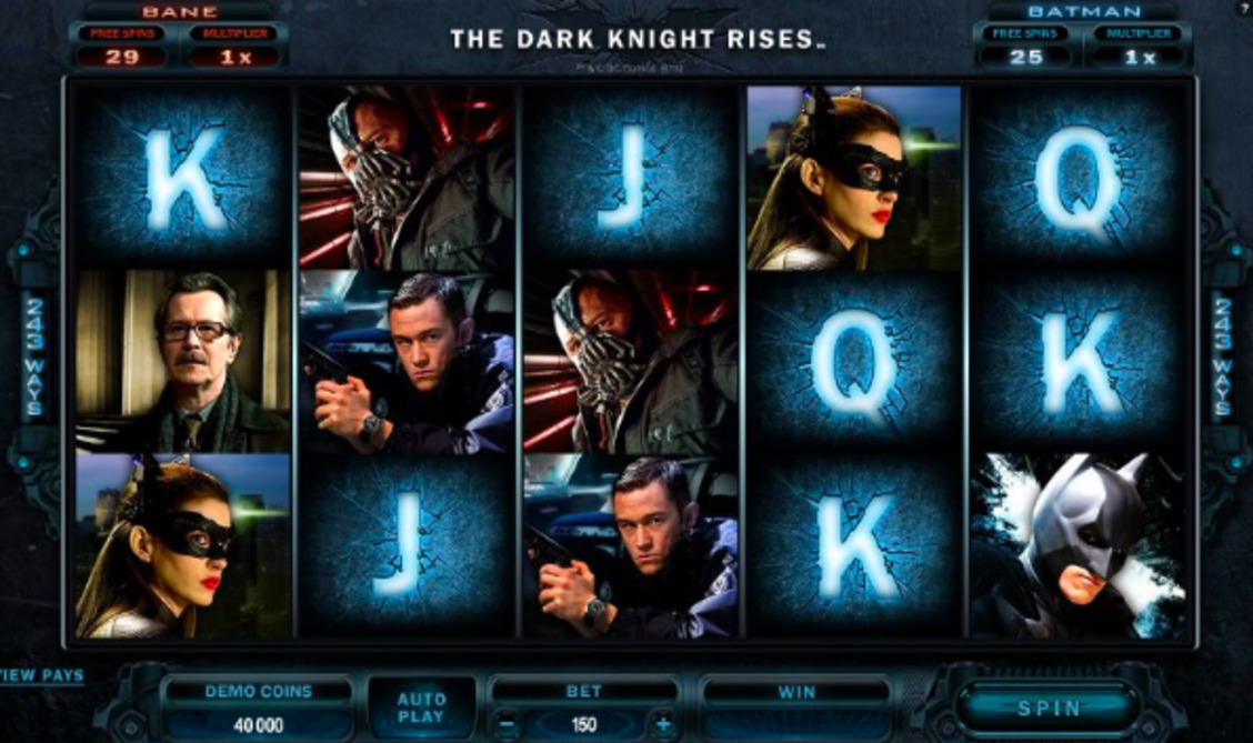 The Dark Knight Rises darmowa maszyna hazardowa